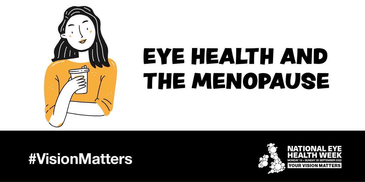 Fluctuating hormones during the #menopause can bring an increased risk of a number of common eye conditions, including #DryEye #Cataract #Blepharitis and #Glaucoma. Discover more about menopause &amp; eye health here visionmatters.org.uk/downloads/nehw… #EyeWeek #VisionMatters