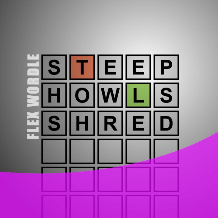 test Twitter Media - Flex Wordle 94 - #STEEP, #HOWLS, #SHRED - Guess the #WORDLE in 3 tries - https://t.co/6MSKAzgXDR https://t.co/7VwnKz7G21