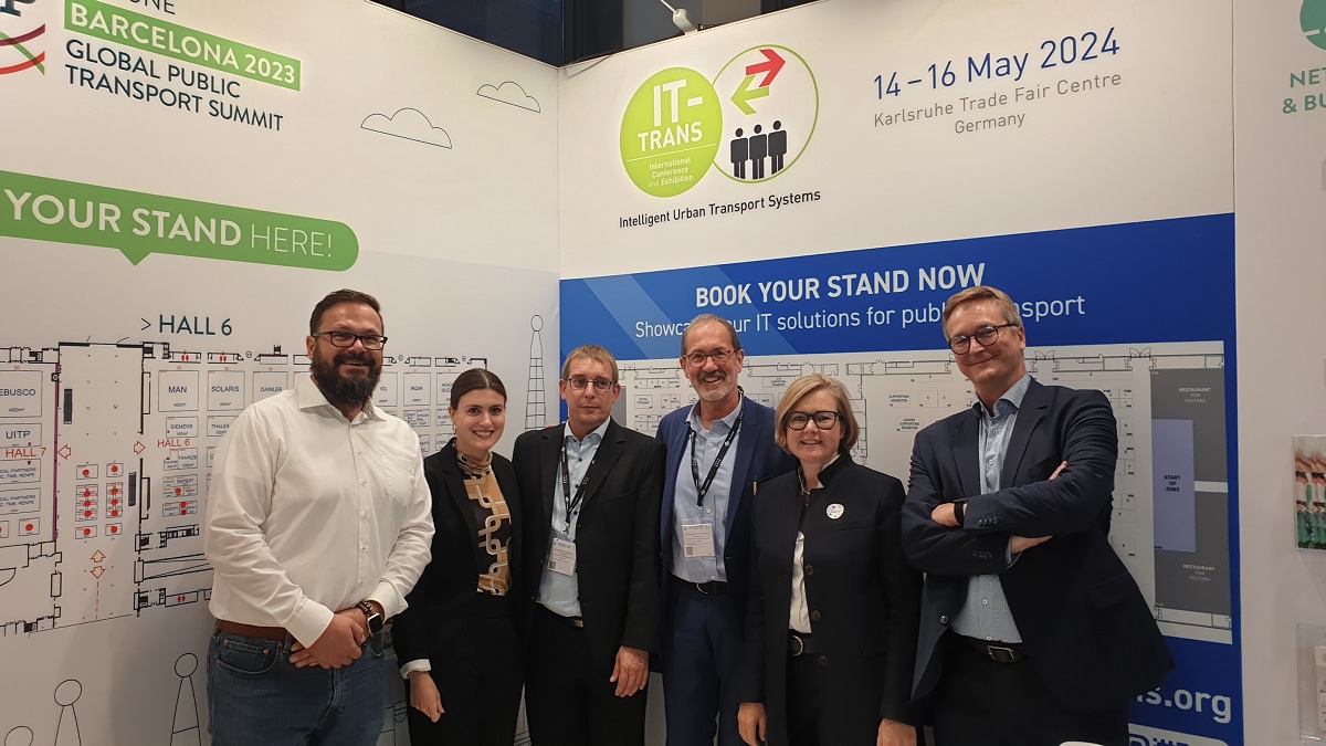 IT_TRANS's tweet photo. The Messe Karlsruhe team at InnoTrans is looking to another day full of exciting talks with existing and new partners!

❔❕ Questions about IT-TRANS? Jochen Georg, Julia Winger and Markus Kocea from the exhibition team are happy to meet you at stand 160, hall 4.1!

#ittrans https://t.co/pmgZDLpm3v