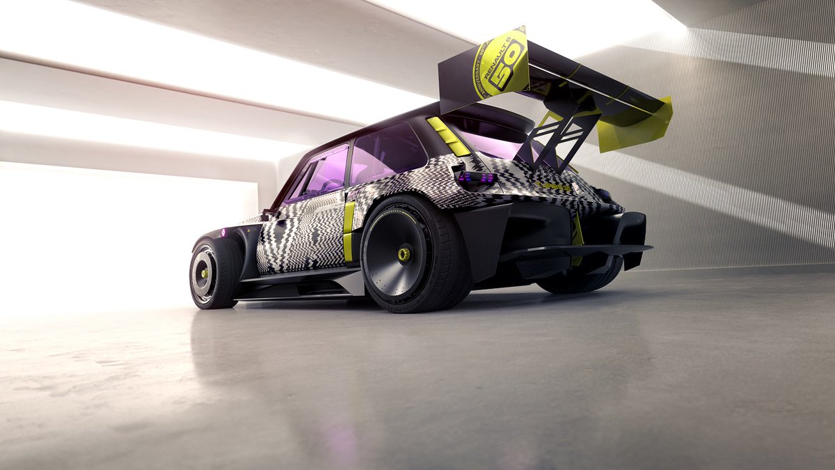egenty's tweet photo. On la croirait tout droit sortie d'un jeu vidéo, mais elle est bien réelle ! Une reine du drift exubérante et colorée.
#R5TURBO3E rend hommage à l'iconique #Renault5 Turbo 2 en version 100% électrique. A découvrir à #Chantilly et au @mondialdelauto https://t.co/YBYYkx6AVX