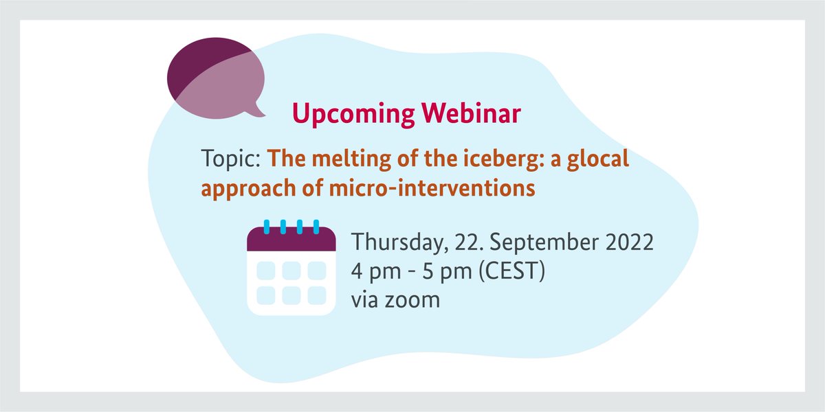 🔸Reminder! Don't miss today's #webinar on #ClimateChange, the melting of the iceberg and #migration: imcb22.com/pre-conference…