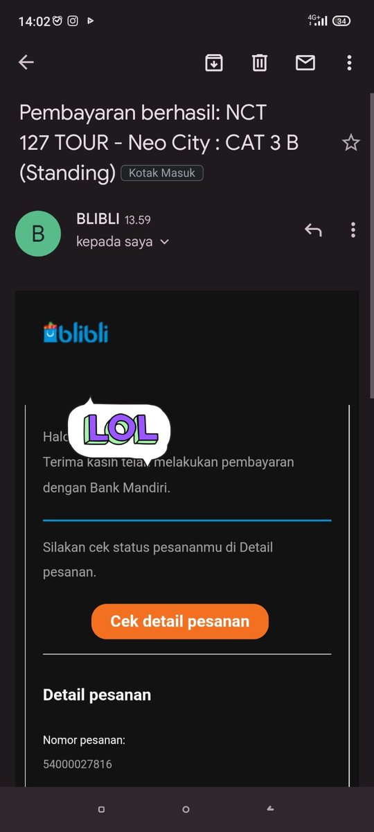 tipsenn's tweet image. wts cat 3b 1 tiket #TheLinkinJKT