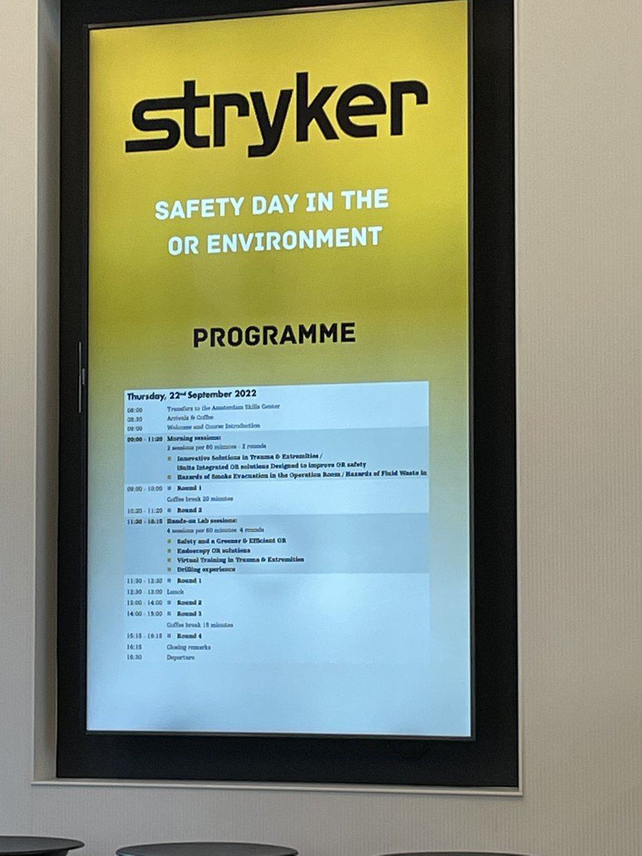 Operating Room Safety Day - talking about STees experience <a href="/julieeodp/">Julieeodp</a> <a href="/SouthTees/">South Tees Hospitals</a> <a href="/Stryker_ST/">Stryker Surgical Technologies</a>