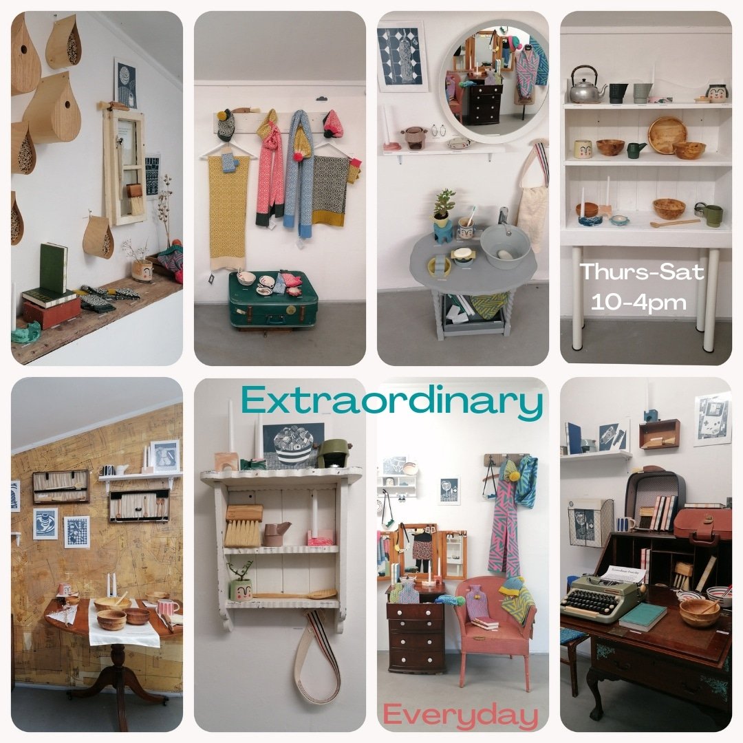 The 'Extraordinary Everyday' exhibition been curated by <a href="/FranBuxtonMixed/">Fran Buxton Mixed Media</a> to show windows into your day; coming in from the garden, taking off your hat and scarf in the cloakroom, washing your hands in the bathroom, making a brew in the kitchen and taking it through to drink in...