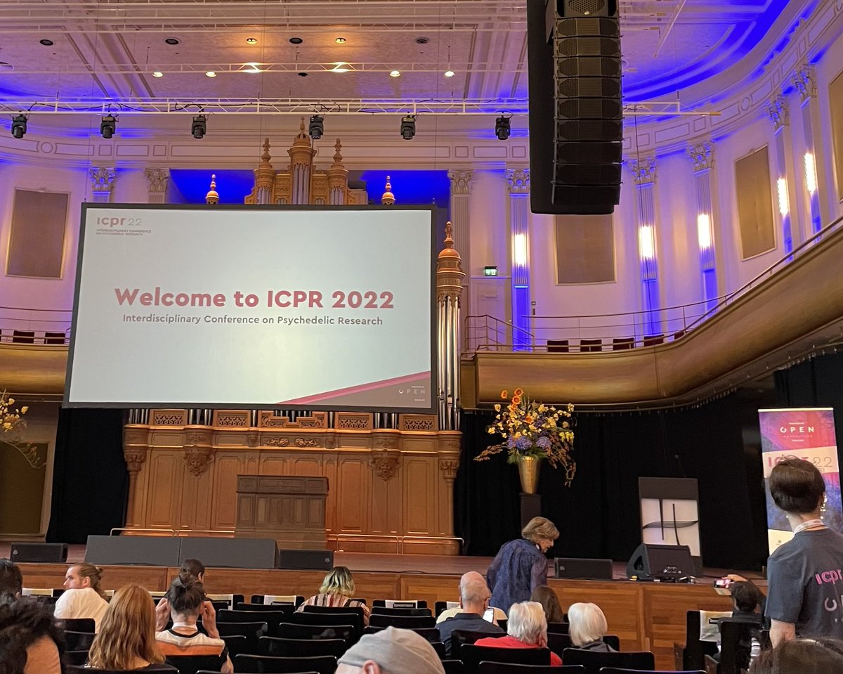 So many people studying psychedelics in Europe. Looking forward to a great three days! #icpr #psychedelic