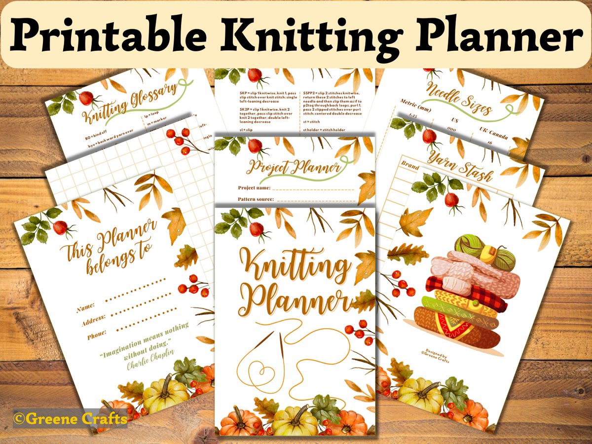 Zsuzsa36087412's tweet photo. Your hobby is knitting and you love journaling? Just print out this cozy, autumnal journal and plan, keep track of your stash, record your projects! You can even surprise a friend, it's the perfect gift for knitters.
https://t.co/QmlziTtL3X
#orange #copper #projectpla https://t.co/baNvyCYd0X
