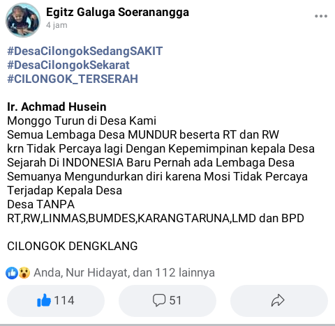 Senurmerah's tweet photo. Nun sewu pak @ganjarpranowo tolong kami di bantu, kok kayane bapane panginyongan @ir_achmadhusein kurang satset, suwun pak 🙏🙏 https://t.co/asuNeqNuEc