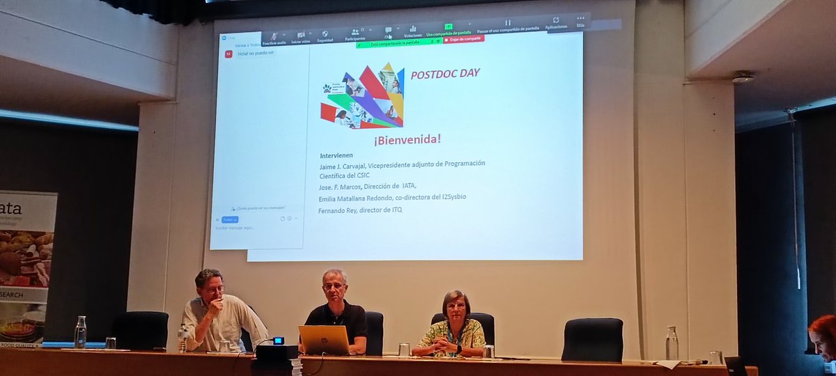 Miguel_MoPe's tweet photo. Empezamos la jornada de Postdoc en el @iata_csic ! Una iniciativa muy interesante para reflexionar y crear nuevas redes. @parccientificuv @valgenetics https://t.co/DFGFw6TG6q
