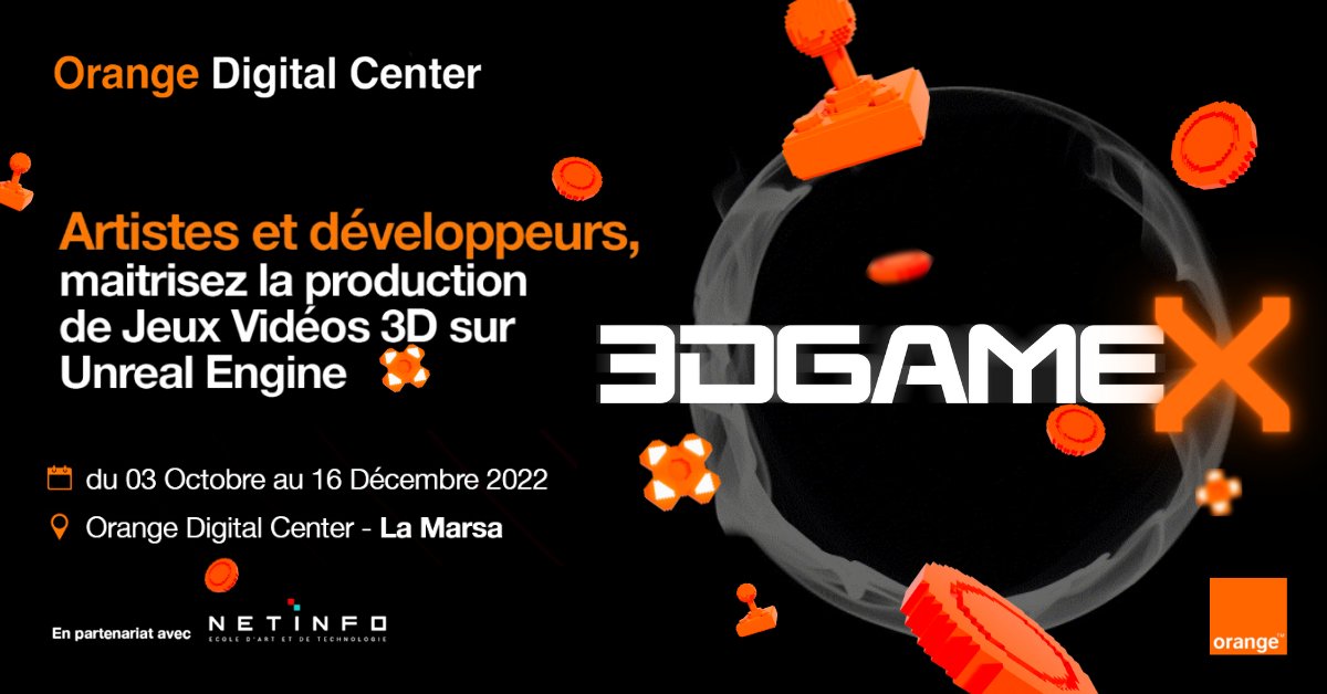Last call👉bit.ly/3bkYrLL
Rejoignez la #cohorte de spécialisation en Gaming #3DGameX 🎮 Dernier délais d'inscription: 25 Septembre 2022