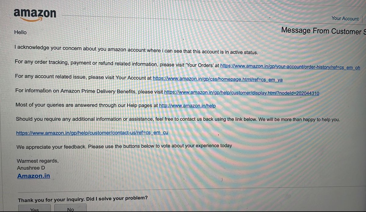 KikibixS's tweet photo. This is how Amazon helps in solving your query of missing 70 units from Amazon seller account @amazon @amazonIN @AmazonHelp #Disaster #disappointed https://t.co/Y85bOzK2Zo