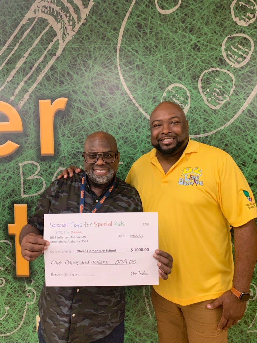 Congratulations goes to Mr. Sankey for receiving the D2 Line Dancing Grant for Oliver Pre-K Elementary Scholars. 
#exceedingexpectations
#Teamworkmakesthedreamwork 
#hearusroar