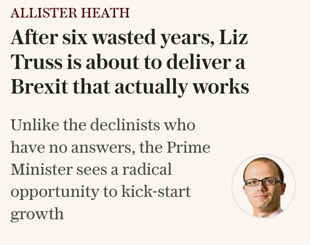 Brexit is never really delivered… it’s always just over the hill at the end of the rainbow. — and note the clear admission that Brexit isn’t working.