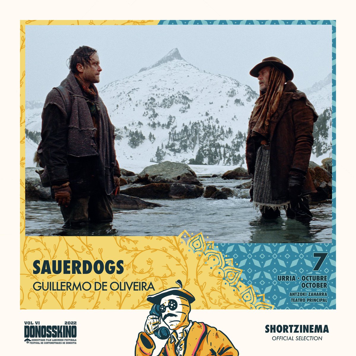 Kristonkino's tweet photo. DONOSSKINO VOL. VI
📆Urria 4-8 octubre

📽️ #ShortZinema Saila / Sección ShortZinema / ShortZinema Selection

Ongi Etorri / Bienvenido /Welcome 👏SAUERDOGS
Zuzendaritza / Dirección / Direction: Guillermo de Oliveira
15' España (Inglés)

#Donosskino2022 #WeLoveShortFilms #Sauerdogs https://t.co/T121AxUql3