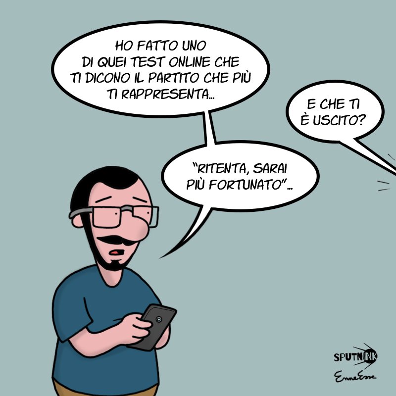 Enneesse3's tweet photo. "ritenta, sarai più fortunato..." Per @Sputnink_

#elezioni #partiti #politica #malcontento #crisi #enneesse #vignette #webcomics #cartoon #ridere #nerd https://t.co/IB8QxaVWJ1