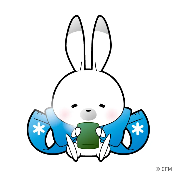 あったか〜いお茶ってホッとするうさね〜#ラビット・ユキネ #あったか〜い #お茶 #ひと休みひと休み #ゆっくり休むのも大事うさ #まったり三連休 