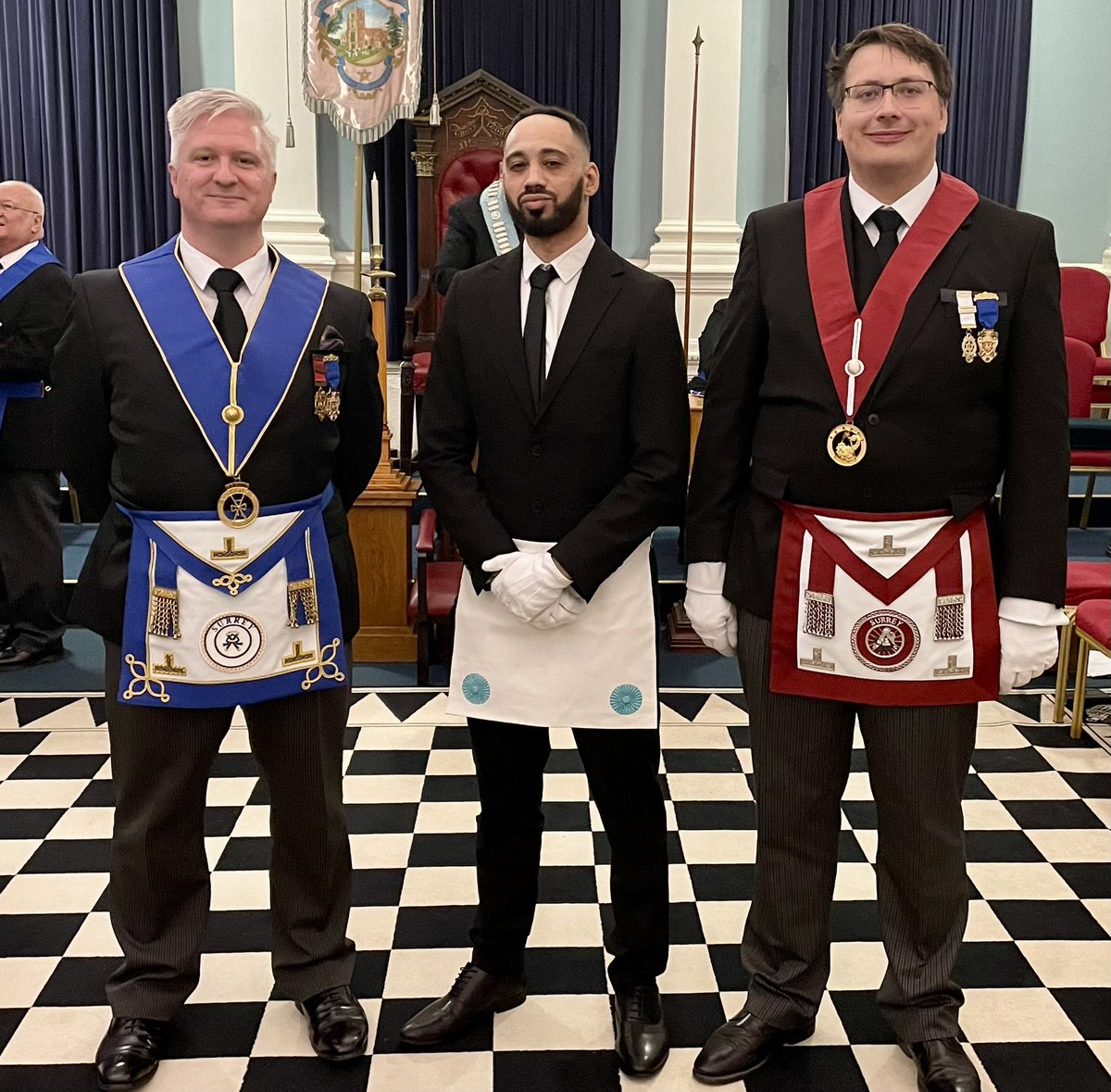 5492Lodge's tweet image. Yesterday the members of Beddington Lodge 5492 Passed Bro. Leon to the second degree. It was an excellently conducted ceremony and great atmosphere as always. @SurreyMason #Freemasonry #Mason #FellowCraft #SecondDegree @suttonmasonic