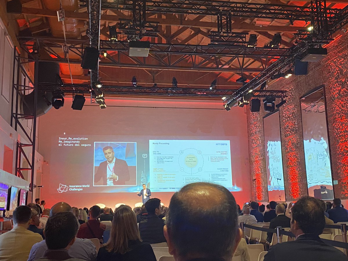 Después de la bienvenida de <a href="/BadrinasLuis/">Luis Badrinas</a> damos paso a Carlos Ordoñez de <a href="/NTTDATA/">NTT DATA (Official)</a> #Focus2023 #InsuranceChallenges