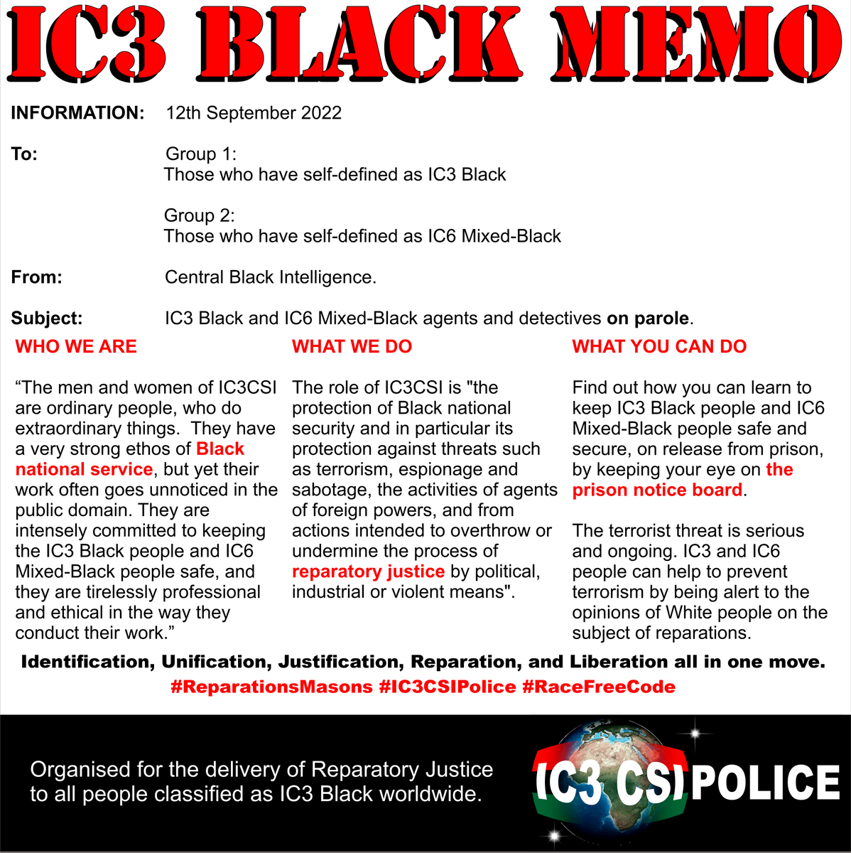 CsiIc3's tweet photo. @ThomasSowell You: "I suspect that you would have to give reparations to more than half the entire population of the globe."

Me: So what? Do you have a problem with that?

#ReparationsMasons #ReparationsNow #ReparationsConference2025 #ReparatoryJustice #IC3 #Blaxit #BlackExodus https://t.co/VZEHjsXRKU