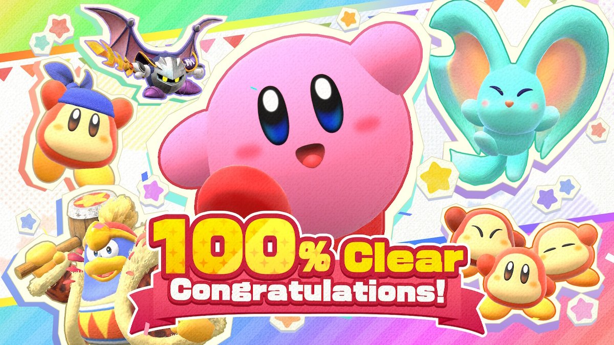 Calman102's tweet photo. Not sure if I enjoyed this more or less than Rainbow Paintbrush, but it's an excellent game regardless. #KirbyAndTheForgottenLand #NintendoSwitch https://t.co/2dqFf9Mvz2