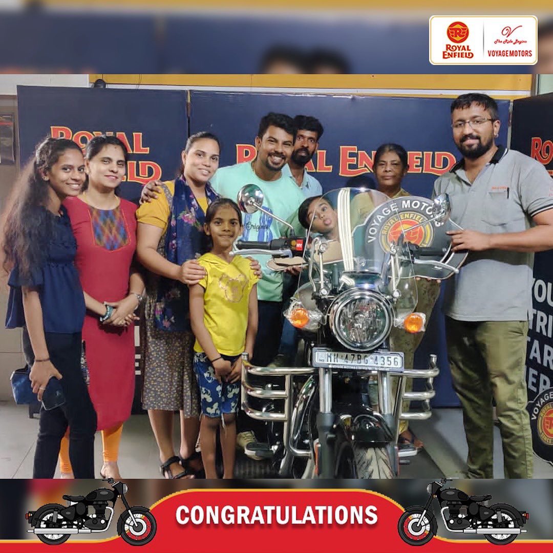 VoyageMotorsRE's tweet photo. Mr. Kunal Meshram
Mr. Kolidas Nadar
Mr. Raviraj Adyanthaya
Mr. Keval Patil
Welcome to RE Club 🏍🎉
Welcome to voyagemotorsre club.
The ride begins
#VoyageMotors #RoyalEnfieldIndia #madelikeagun #classic350 #Himalayan #Meteor3 #hunter #hunter350 #scram411 https://t.co/3zhI8ES1ZF