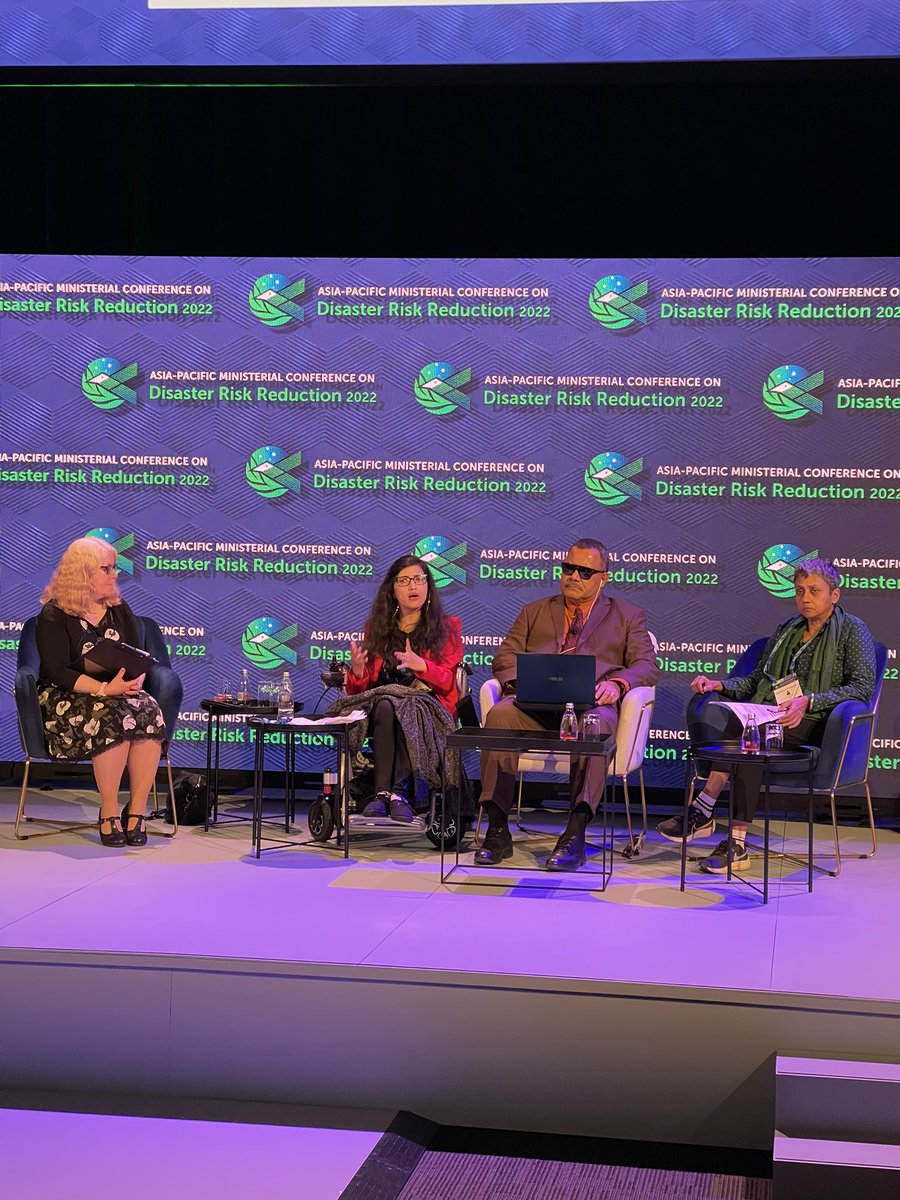 AbiaAkram's tweet photo. So honoured to speak in Spotlight Event on #DisabilityInclusiveDRR #APMCDRR2022 
@PatConroy1 @MurrayWatt @UNDRR_AsiaPac @ndmapk @Refugees @UNHCRPakistan @julienmh @UNFPAPakistan @STEPPakistan @CBMAustralia @Sightsavers_Pol https://t.co/tcJqjuzdJA