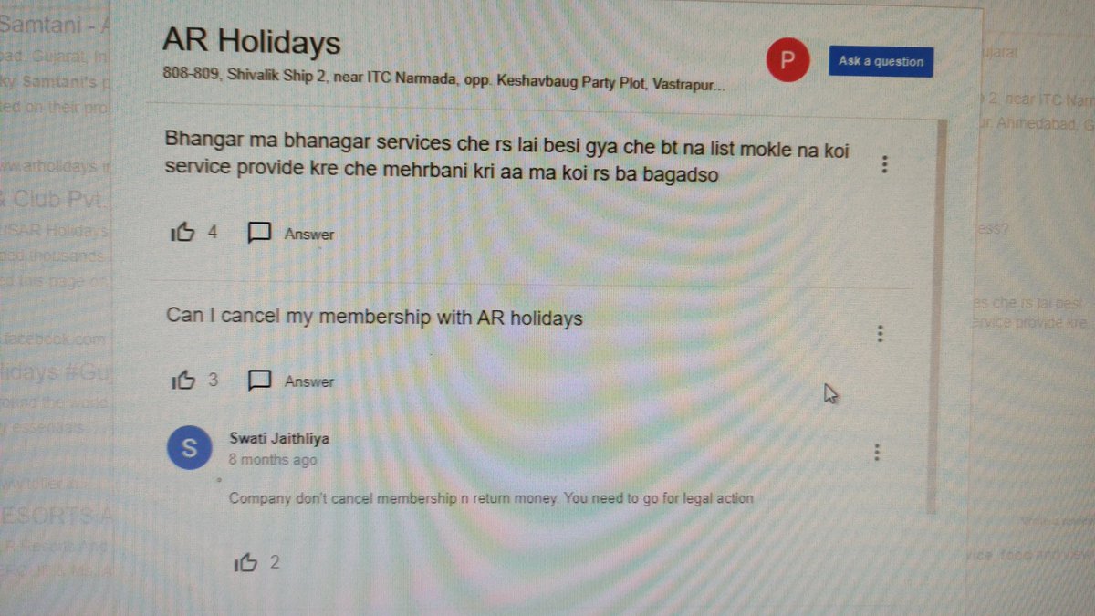 poojan_buch's tweet photo. @AR_Holidays the company gives false commitments to the customers. They will call you for the presentation and then after that will stop picking up calls. Do not book through this company. Also go through there Google reviews pics attached.
#travelbloggers #fake #holidays #tour https://t.co/mZlZ3kMCTV