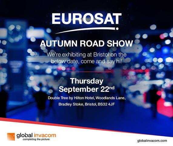We are exhibiting in Bristol today with a display of our latest products. Join us and speak to our team about the latest technology for satellite communications and signal transfer.