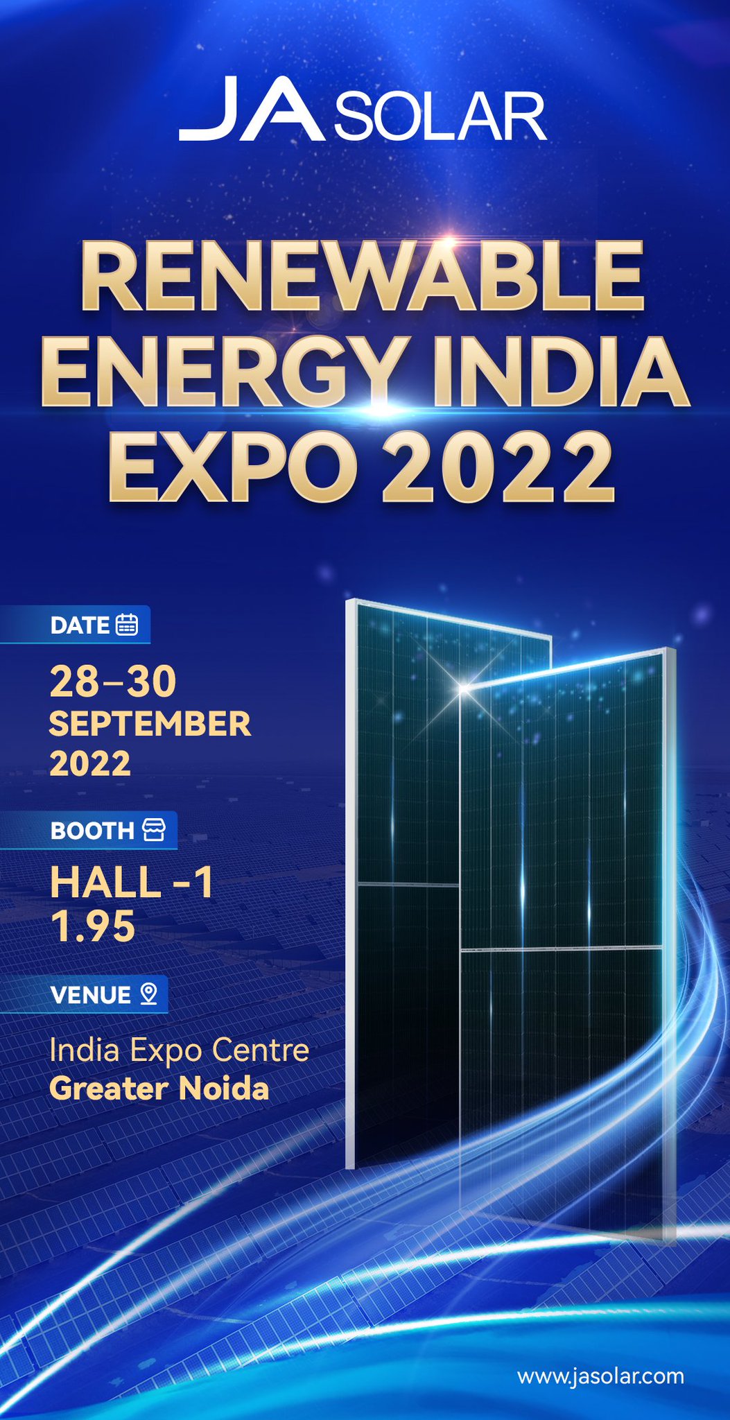 JA Solar on Twitter "JA Solar will attend the Renewable Energy India