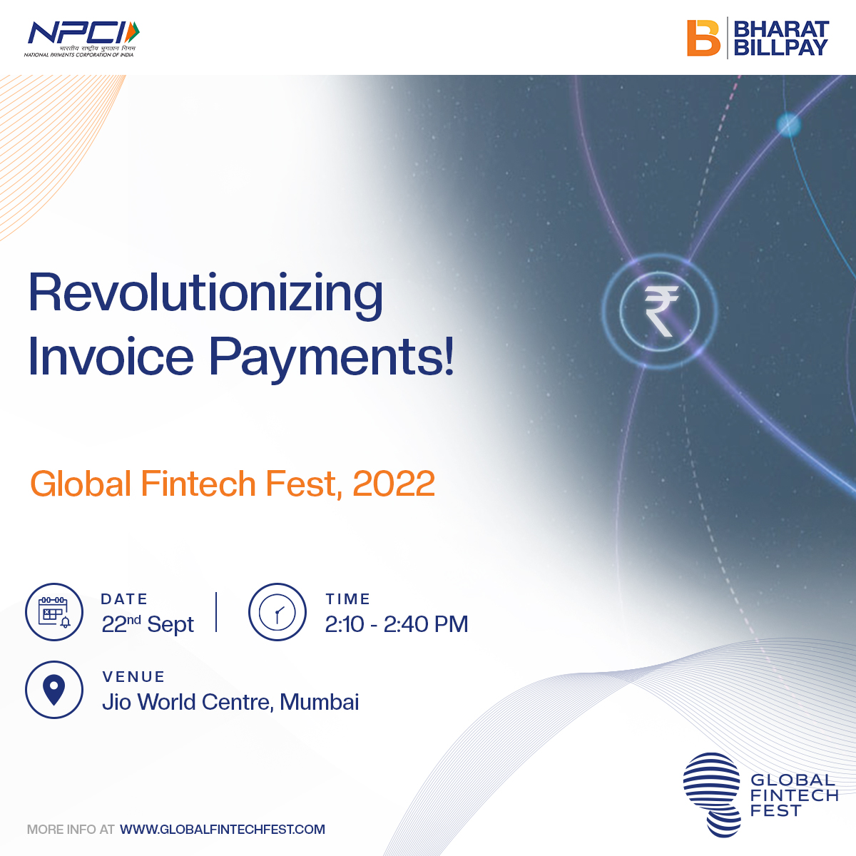 BharatConnect_'s tweet photo. Come, be a part of an insightful workshop where our experts will be speaking about how B2B invoice payments could be easier and simple with #BharatBillPay.
#BKaBharosa #DigitalPayments #FintechFest #B2BPayments #Workshop #FintechWorkshop #GlobalFintechFest #GlobalFintechFest2022 https://t.co/rlsYWaHa3o