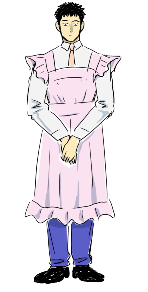 着てほしいエプロンをかきました。 