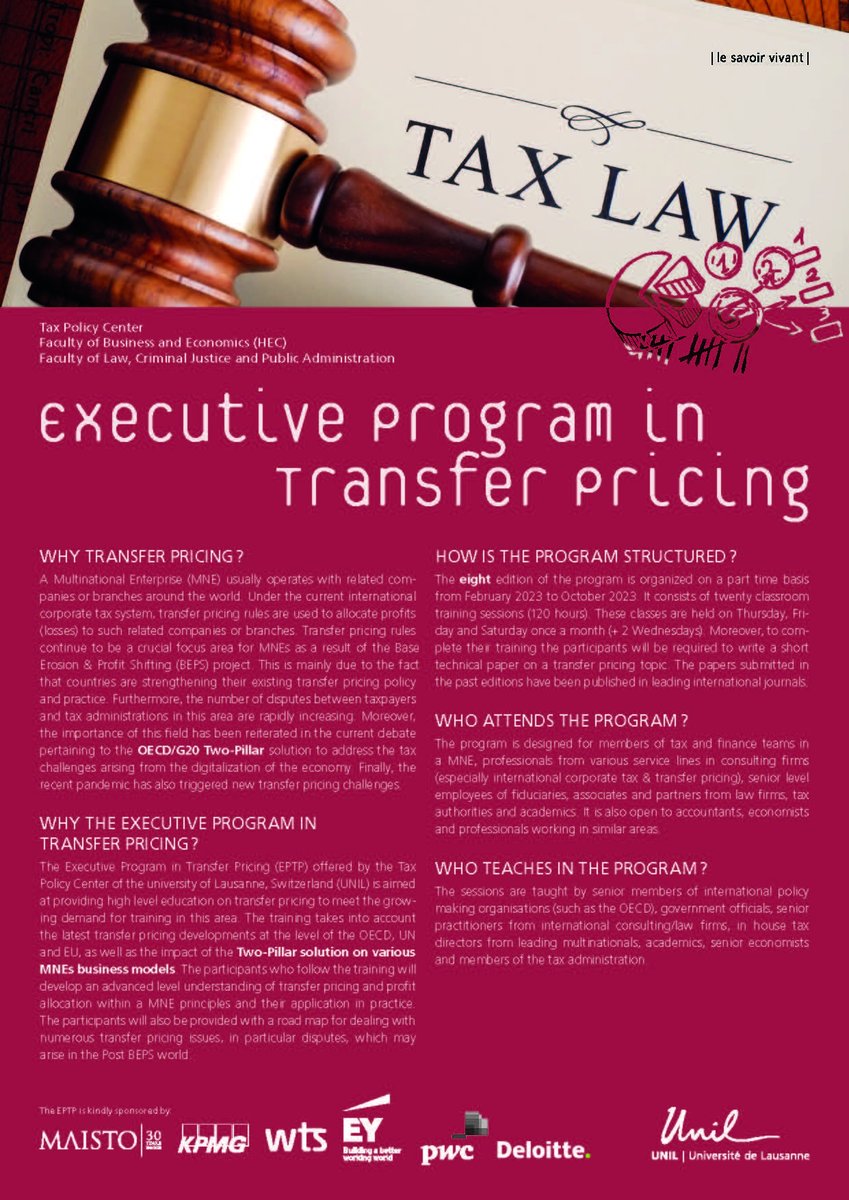 Tax Policy Center of the University of Lausanne tweet media