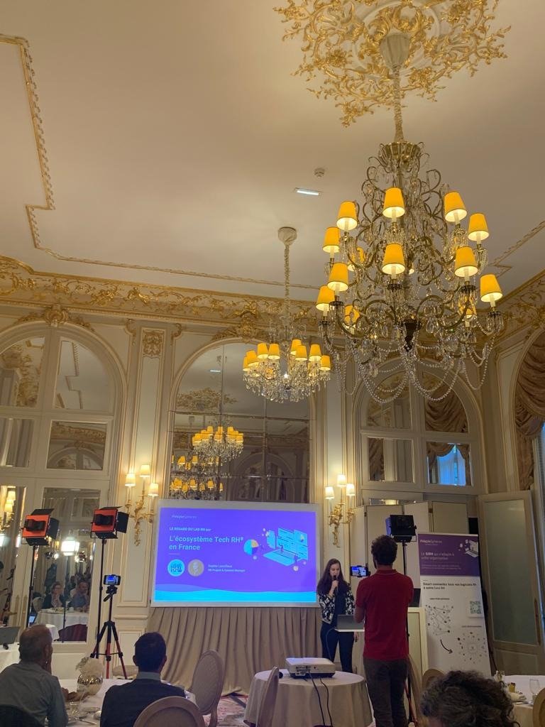 [Conférence de Presse] <a href="/SophieLRH/">Sophie Loeuilleux</a> du <a href="/LeLabRH/">Le Lab RH</a> présente le marché de la Tech RH en France et les évolutions des SIRH. 
#RH #digitalisation #cloud #RGPD #BigData #tendance