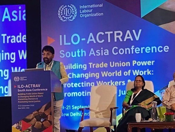 SHAHNAZRAFIQUE1's tweet photo. ILO ACTRAV South Asia Conference:Building Trade Union Power in changing World of Work @INTUCnational @ILONewDelhi @TradeUnionGroup @tradeunions #buildingunionpower #promotingsocialjustice #protectingworkers https://t.co/lIuo1eV2fO