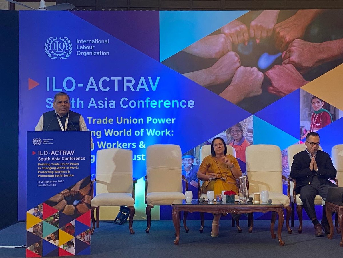 SHAHNAZRAFIQUE1's tweet photo. ILO ACTRAV South Asia Conference:Building Trade Union Power in changing World of Work @INTUCnational @ILONewDelhi @TradeUnionGroup @tradeunions #buildingunionpower #promotingsocialjustice #protectingworkers https://t.co/lIuo1eV2fO