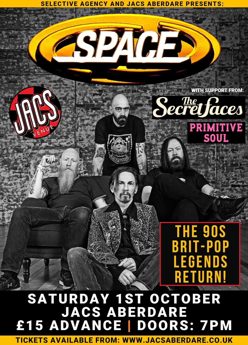 Primitive Soul (@primitivesoul) on Twitter photo So excited to be opening for <a href="/spacetheband/">Space the Band</a> at <a href="/JacsAberdare/">Jacs Aberdare</a> on October 1st, itโs going to be amazing gig. Awesome line up in a great venue, canโt wait to rock in front of the legends SPACE So excited to be opening for <a href="/spacetheband/">Space the Band</a> at <a href="/JacsAberdare/">Jacs Aberdare</a> on October 1st, itโs going to be amazing gig. Awesome line up in a great venue, canโt wait to rock in front of the legends SPACE