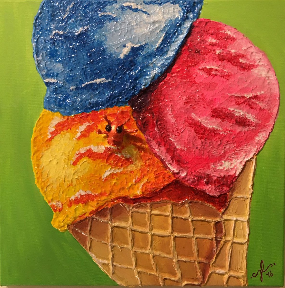 jljs08's tweet photo. @NFTAsiaOfficial ”I scream for Ice cream” from my "Death by Dessert" series https://t.co/yiOSYiB71E