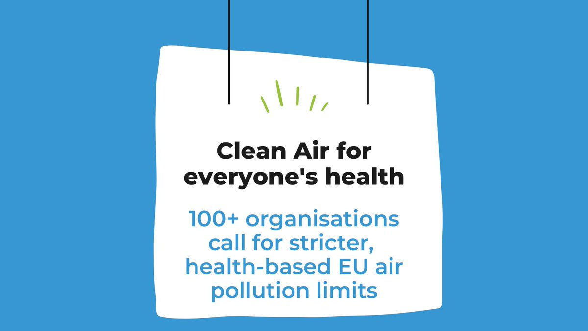 ⏰1 year ago <a href="/WHO/">World Health Organization (WHO)</a> published new #CleanAir4Health guidelines. 

🩺HEAL and partners demand: EU must fully align #CleanAirEU standards with latest health science by 2030 latest. 

📨Our letters to national ministers:👉bit.ly/3QYLHZX