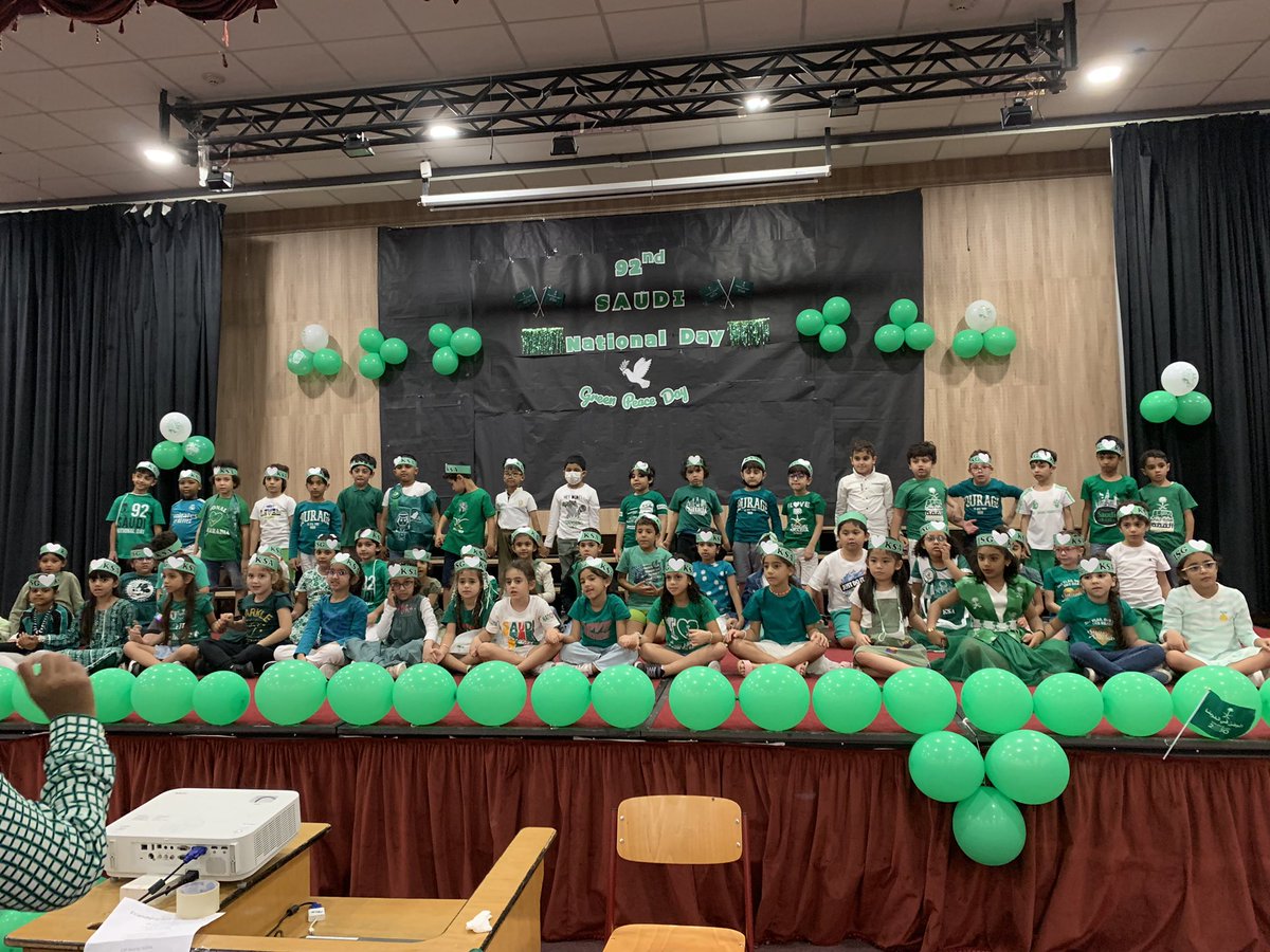 DsouzaAmrith's tweet photo. Celebrating Saudi National day #green #SaudiNationalDay @ISGDistrict @ISGDmm 🎉 https://t.co/HXf71xcrnn