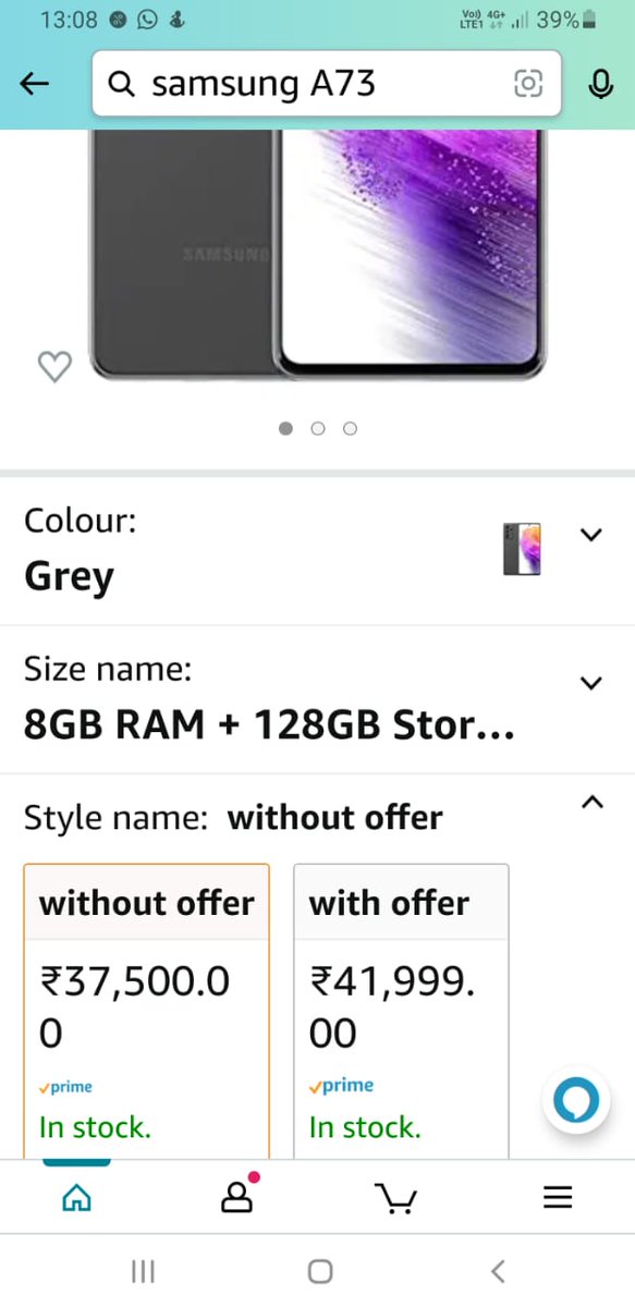 Priya0504's tweet photo. What is this @amazonIN .... Big billion sale #GreatIndianFestival 
This is too much 🤪🤪 https://t.co/AZDrOqRJeD