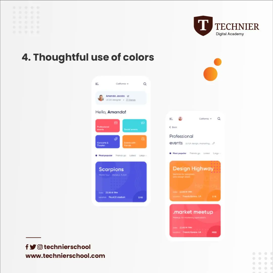TechnierSchool's tweet photo. Improve your Designing skills with the listed tips!
Visit our website to learn more about us!
https://t.co/AyX8ZzFZ8q
#uidesign #ui #technier #businessdaily https://t.co/6tWUbISwtp