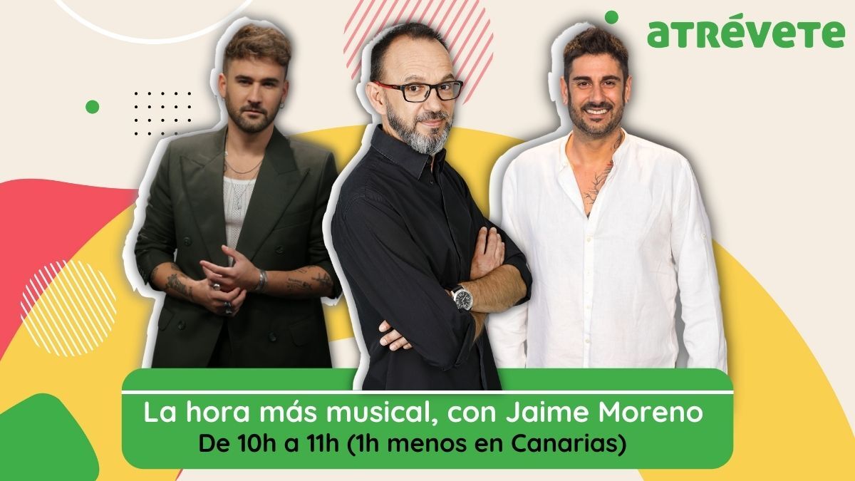 🎶 La hora más musical de #AtreveteDial, con Jaime Moreno

😍 De 10h a 11h, <a href="/JaimeDial/">Jaime Moreno C.Dial</a> pone los temas que necesitas de nuestra música. Hoy están a punto de sonar <a href="/DaniFdez/">Dani Fernández D.</a>, <a href="/MelendiOficial/">Melendi Oficial</a> y muchos más...

📻Sintonízanos ya en la radio, App, TDT o aquí: 
🔗cdial.es/lrr3d1413