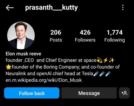 prasanthkutty6's tweet photo. this is my insta- someone hacked &amp; used my account   past 1 week, plzz close the problem,,
My insta I'd-👇👇👇
https://t.co/6bfNImSpL7  
#instagram #elanmusk #Tesla 
@instagram  @Tesla @elonmusk sir?? https://t.co/bNyGjbA0sL