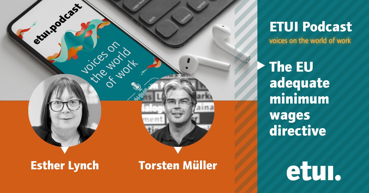 ETUI_org's tweet photo. "#Wages should never leave workers and their families living in poverty, but that has been the reality across Europe for too long."
Check out our latest 🎙️ #etuipodcast episode with @EstherLynchs & Torsten Müller interviewed by @biancalunaf
↪️ https://t.co/vWiJiU0K0u https://t.co/aaekwpqEIR
