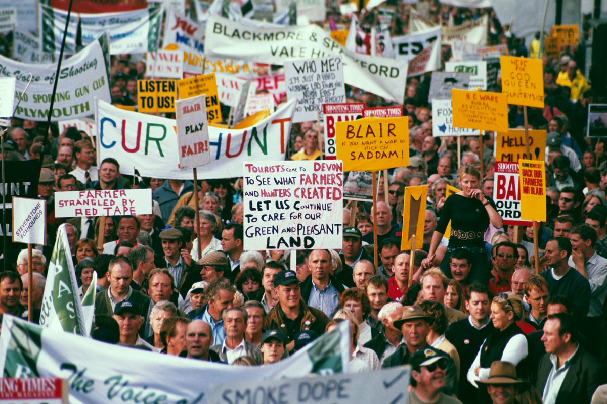 CAupdates's tweet photo. π Twenty years ago today, people were travelling to London from all corners of the United Kingdom β as well as from other parts of the globe - to stand up for rural Britain in the great #LibertyAndLivelihood March.
1/2 https://t.co/TOpvWVtmom