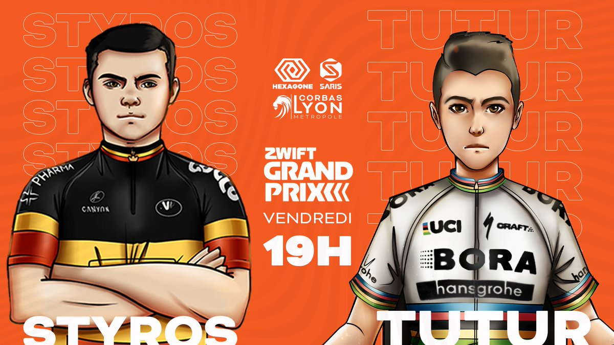 hexagonecc's tweet photo. ZWIFT GRAND PRIX ! 

L'épreuve sera à suivre en live sur la chaine Twitch de @StyrosCyclisme. Il sera accompagné par @TuTuR_A !

Venez vivre avec nous la première manche sur @GoZwift  ce vendredi à partir de 19h sur https://t.co/Zk1VD4nntt ! ⚡ https://t.co/XocTScFfEp