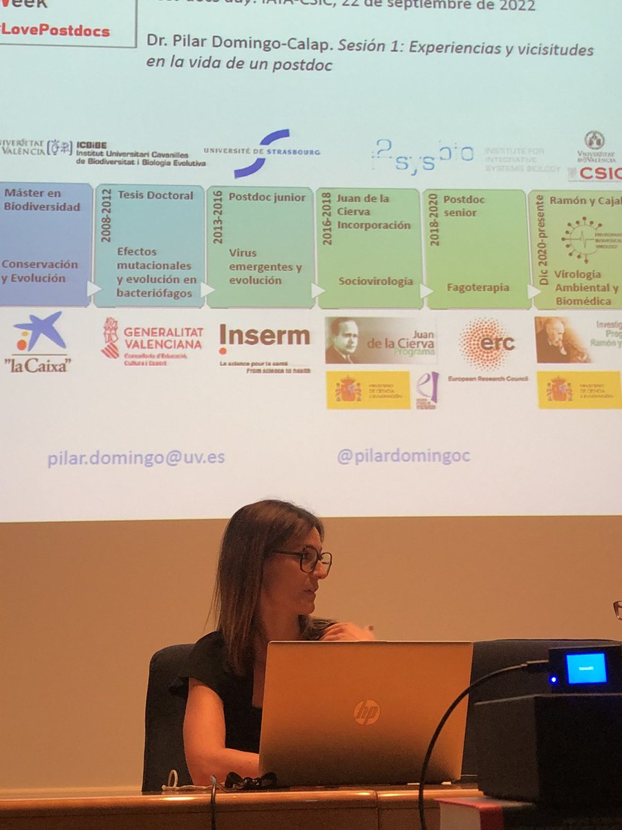 EmiliaMatallana's tweet photo. @i2sysbio @pilardomingoc @MDzunkova en la Jornada Postdoc Day, gracias @iata_csic por la organización!!! @CSICval @CSIC @UV_EG @parccientificuv https://t.co/OhhHQTPKgD