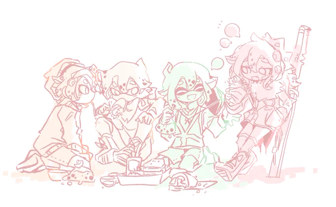 sleepy boys ink doodle 