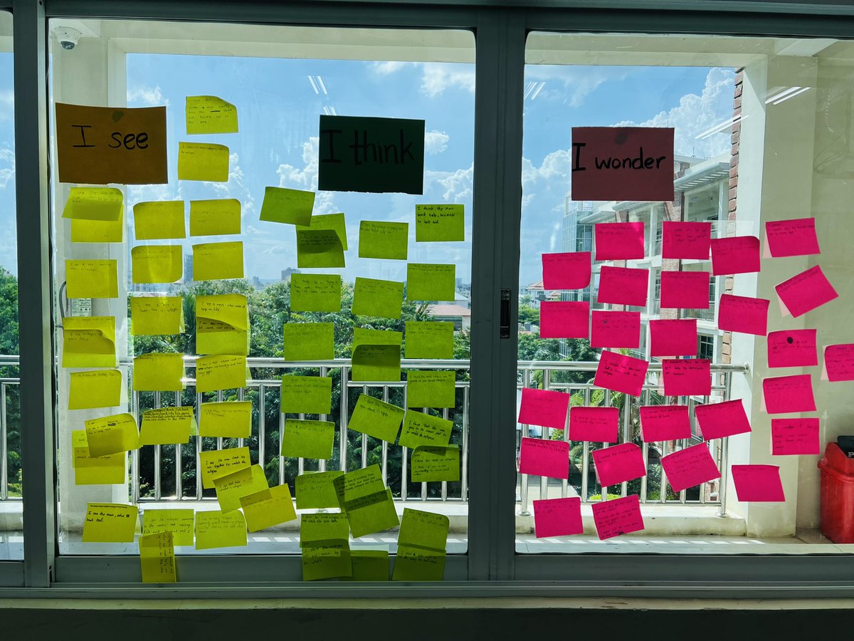 Eli_InVe's tweet photo. Students at Ayeyarwaddy International Schools are being introduced to some thinking routines. It was quite amazing to see how surprised they were about their own ideas and reflections. #ProjectZero #AIS https://t.co/wDPyoWmgO3