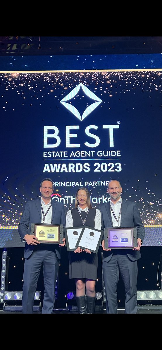 A superb trip to the EA Masters resulted in winning Best Estate Agent (21+ branches) for Sales and Best Estate Agent (21+ branches) for Sales and Lettings - over 15,000 estate agents across the UK assessed. Thank you to all our amazing customers and all at Team Bradleys! 🏆🏆👏🏼