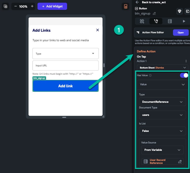 flutterflowtips's tweet image. Bottomsheet now can return value:

1- create a bottomsheet and in the dismiss action return the value
2- in open bottomsheet action now you can access the return value by putting a name for it

Use cases: Select value step middle of actions
#flutterflow #flutterflowtips